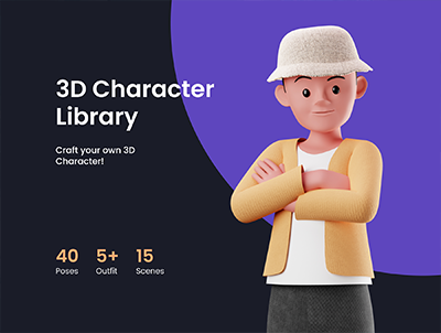 卡通IP 3D人物形象 3D Character Library