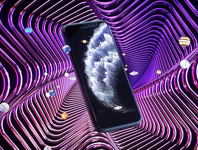 C4D动画 iPhone11手机动态炫酷场景转场广告ID工程