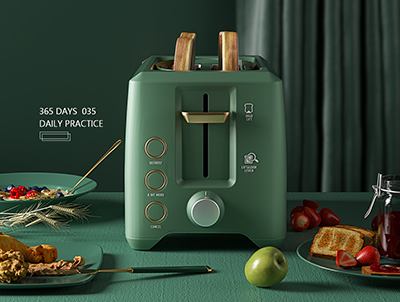 C4D面包机海报场景源文件 电商类OC工程