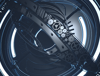 C4D科技感机械圆环 科幻能量环OC场景工程