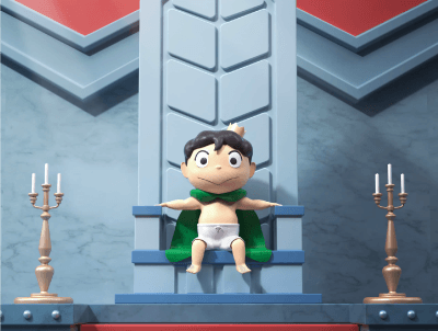 国王排名—波吉场景场景人物C4D模型 OC工程源文件