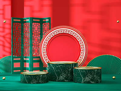 110款电商国潮C4D场景工程，简直美爆了，打包带走吧！