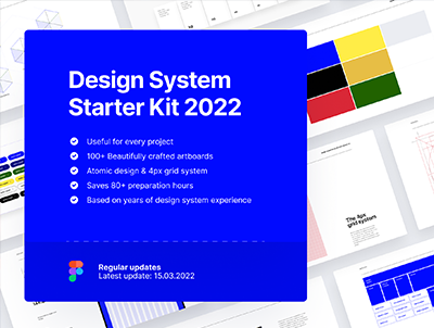 精品组件库源文件 设计系统入门套件2022 – Design System Starter Kit 2022
