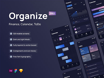 Organize Pro – 财务、日历和ToDo应用程序-Organize Pro – Finance, Calendar and ToDo App-