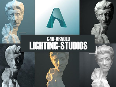 31个Arnold摄影棚灯光预设，快速打造感物体的高级光感，物体特写打光C4D源文件