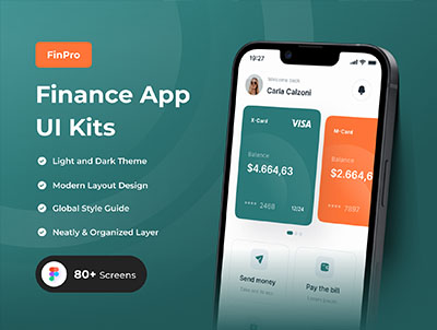 FinPro-金融应用UI工具包 – Finance Apps UI Kit