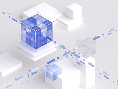 C4D微软风毛玻璃数据传输UI界面场景动画工程源文件OC渲染