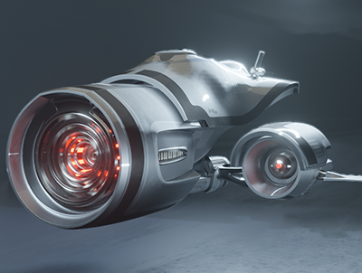 超精致的科幻飞船Blender工程含材质贴图