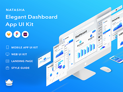 Natasha数据可视化后台仪表盘工具包 – Multi-Purpose Dashboard UI Kit
