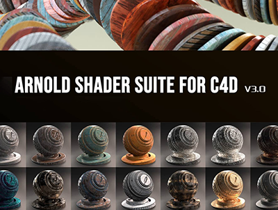 325个C4D阿诺德材质预设-2022最新Arnold Shader Suite for C4D V3