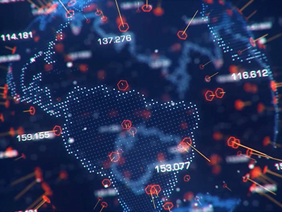 数据可视化地球 科技星球C4D场景动画工程 无需第三方渲染器