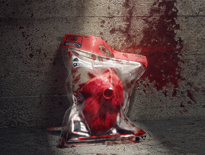 公益海报 包装袋场景C4D工程源文件 含OC材质贴图