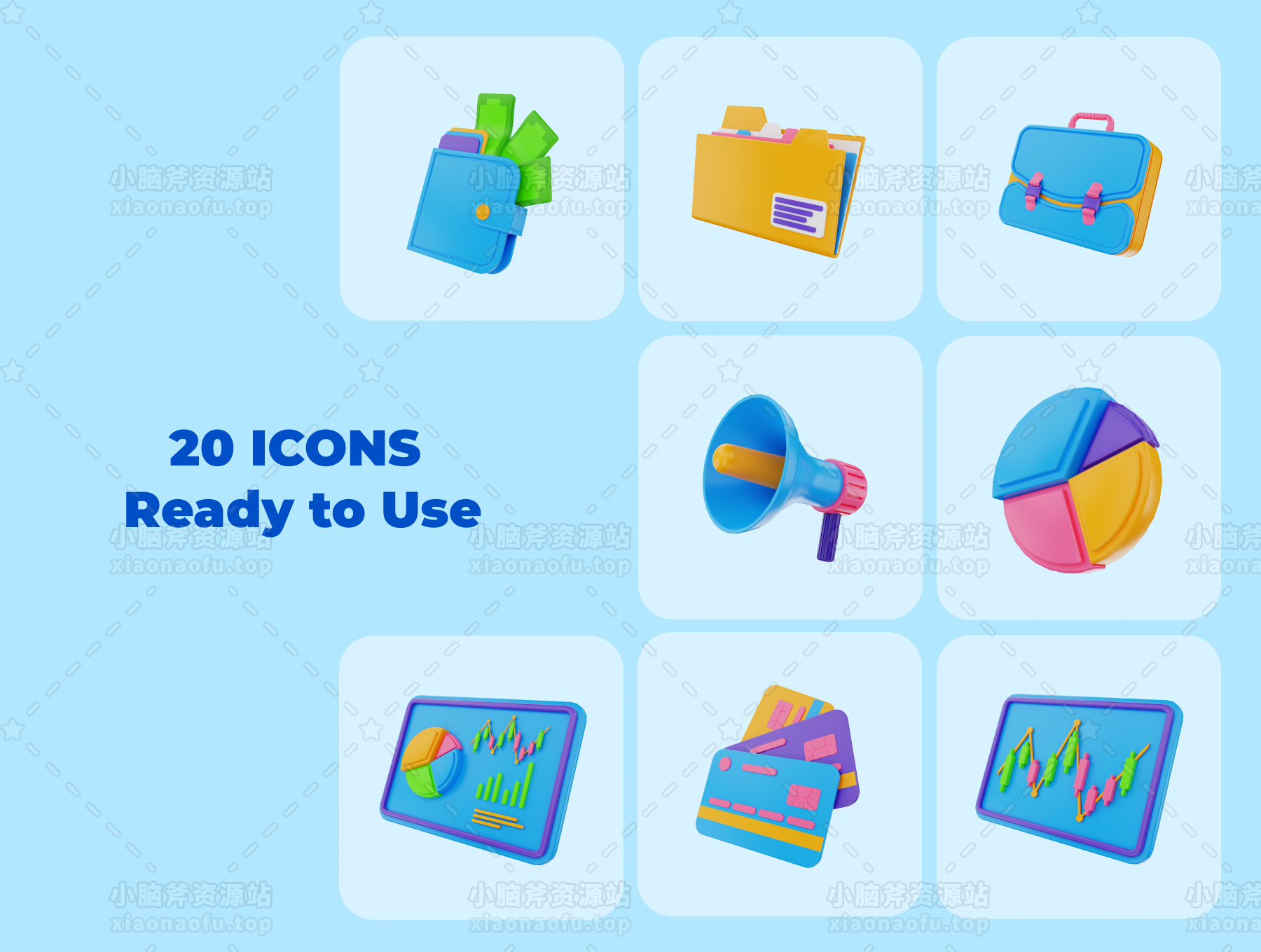 3D 图标业务包(3D ICONS BUSINESS PACK)