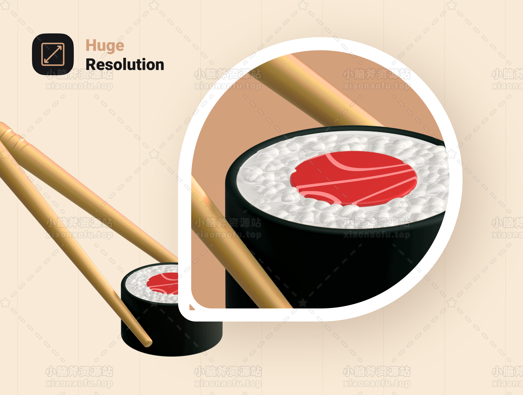 3D 图标包-食物(3D Icons Pack - Food)