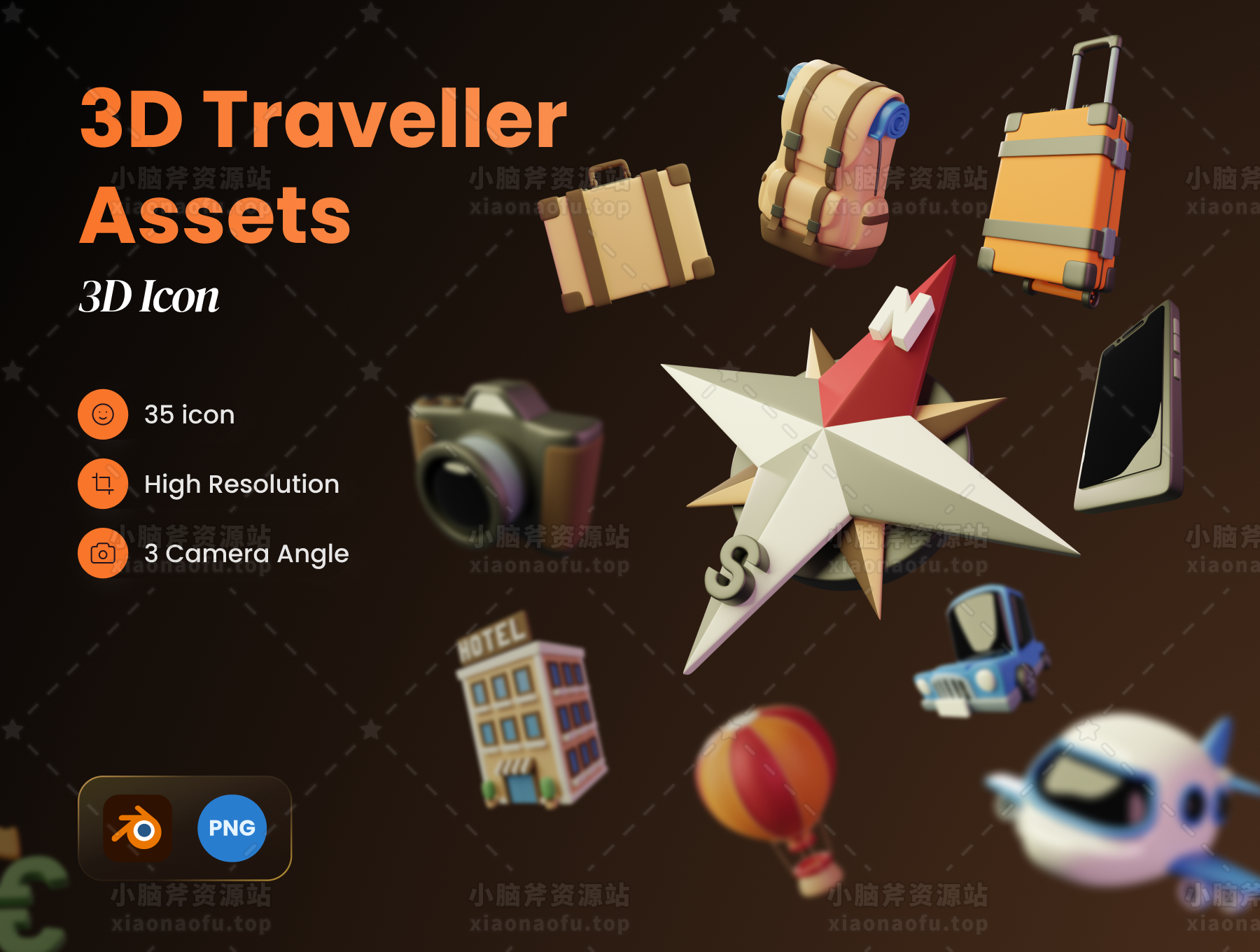 3D 旅行者资产(3D Traveller Assets)