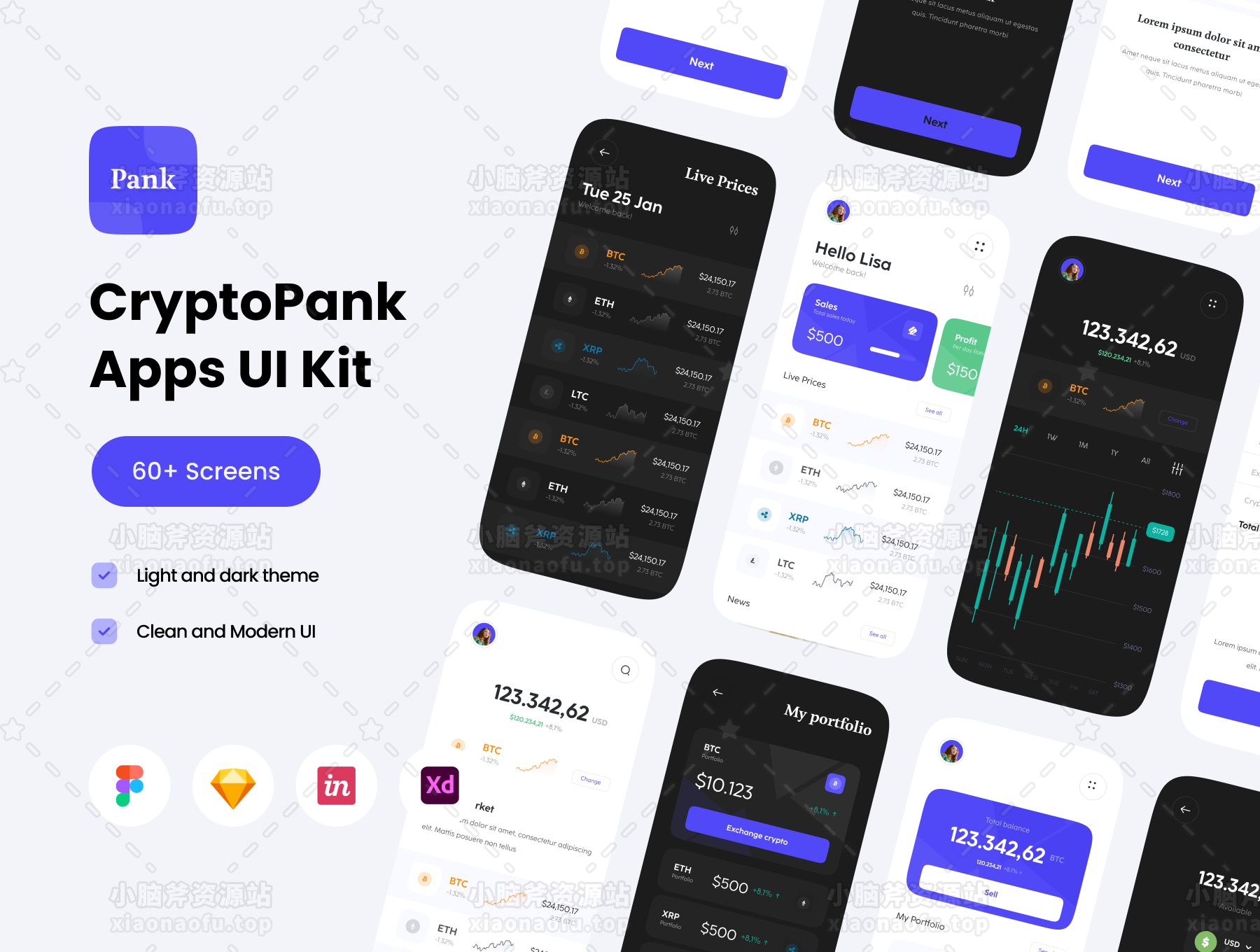 CryptoPank - 加密应用程序 UI 套件(CryptoPank - Crypto Apps UI KIT)