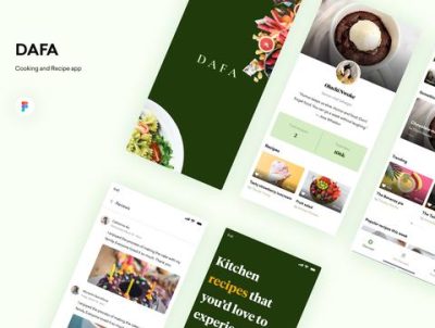DAFA – 烹饪和食谱 UI 套件(DAFA – Cooking and recipe UI Kit)