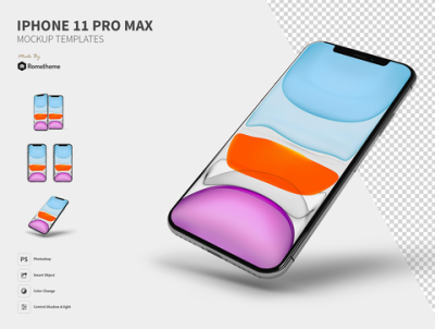 iPhone 11 Pro Max 样机(iPhone 11 Pro Max Mockups)
