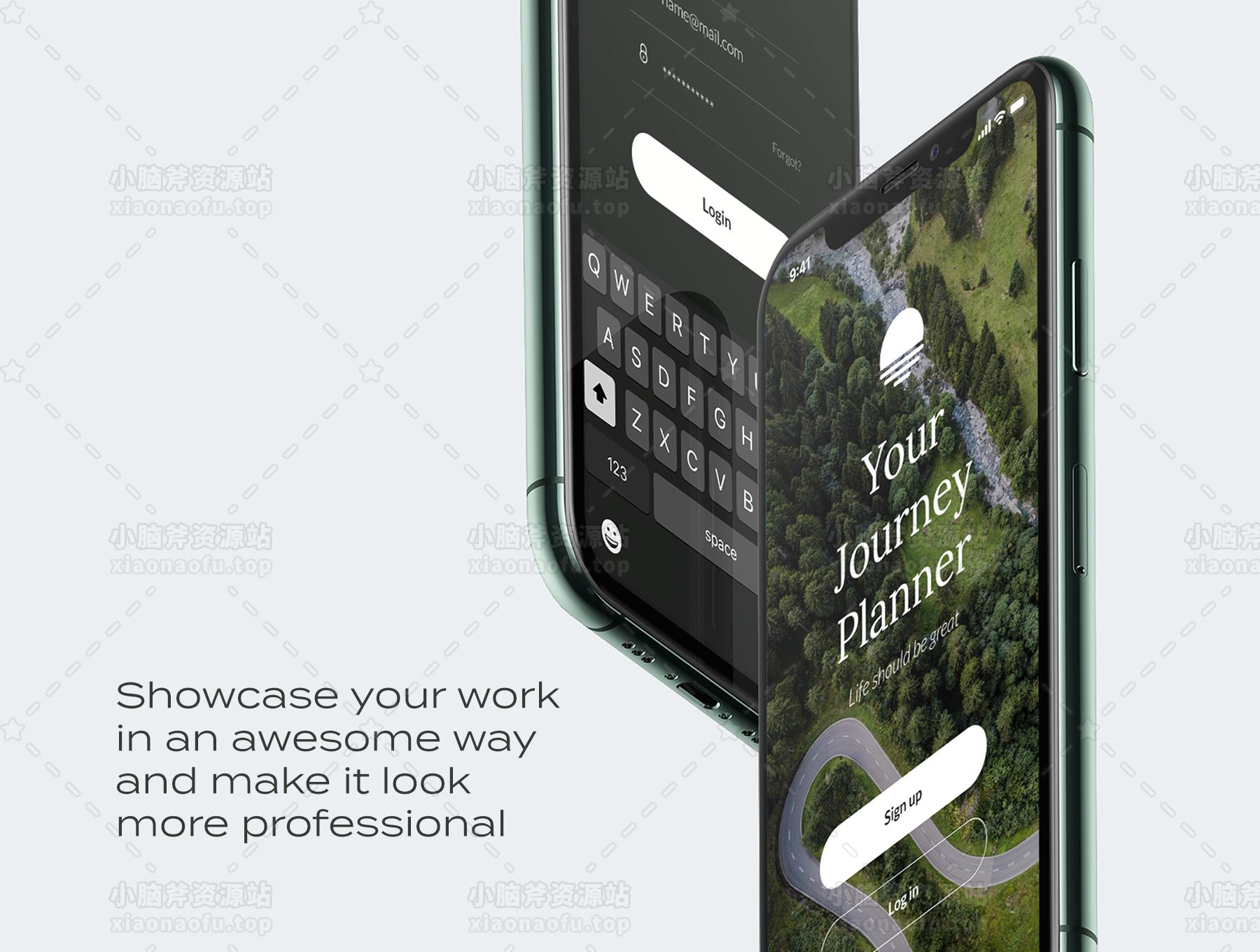 iPhone 11 pro 设备模型(iPhone 11 pro device mockups)