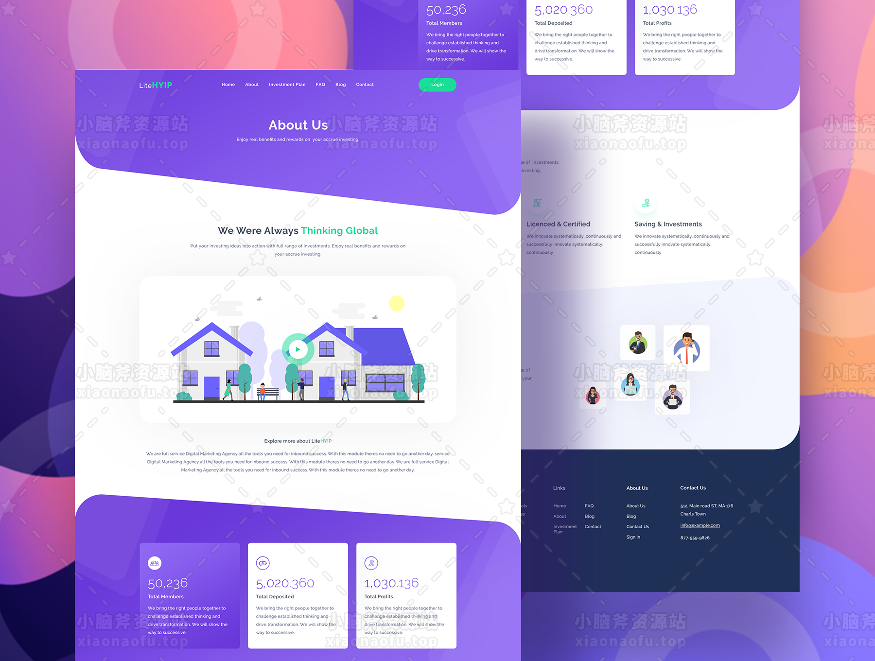 LiteHYIP - HYIP投资网站PSD模板(LiteHYIP – HYIP Investment Website PSD Template)