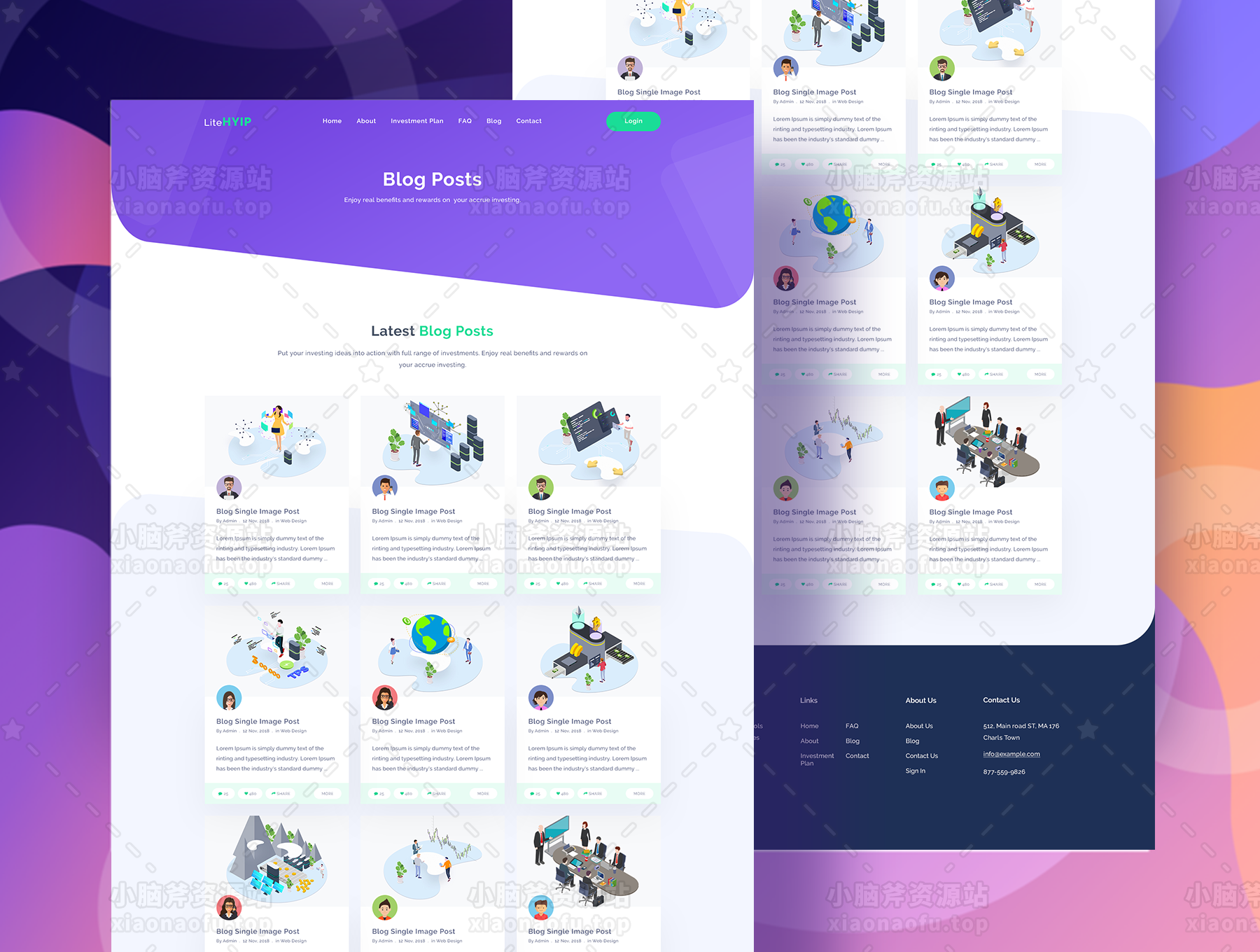 LiteHYIP - HYIP投资网站PSD模板(LiteHYIP – HYIP Investment Website PSD Template)