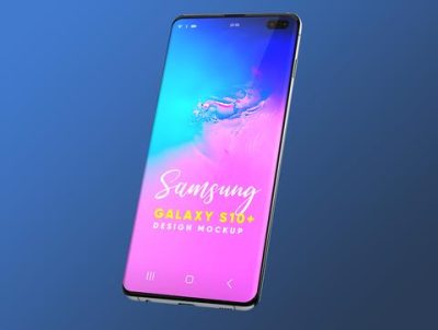 三星 Galaxy S10+ 设计模型 3(Samsung Galaxy S10+ Design Mockup 3)