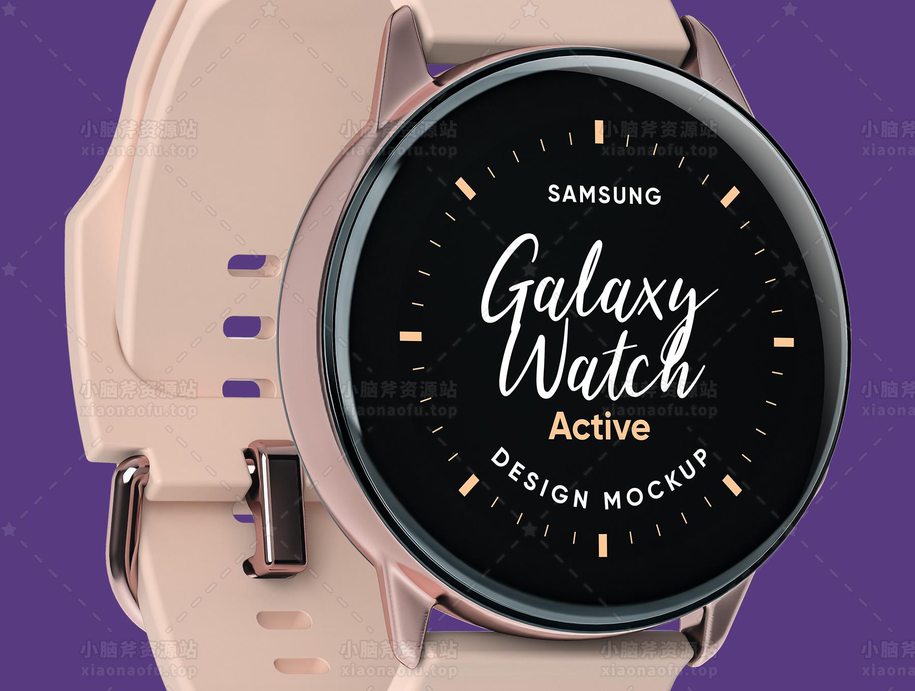 三星 Galaxy 手表设计样机(Samsung Galaxy Watch Design Mockup)