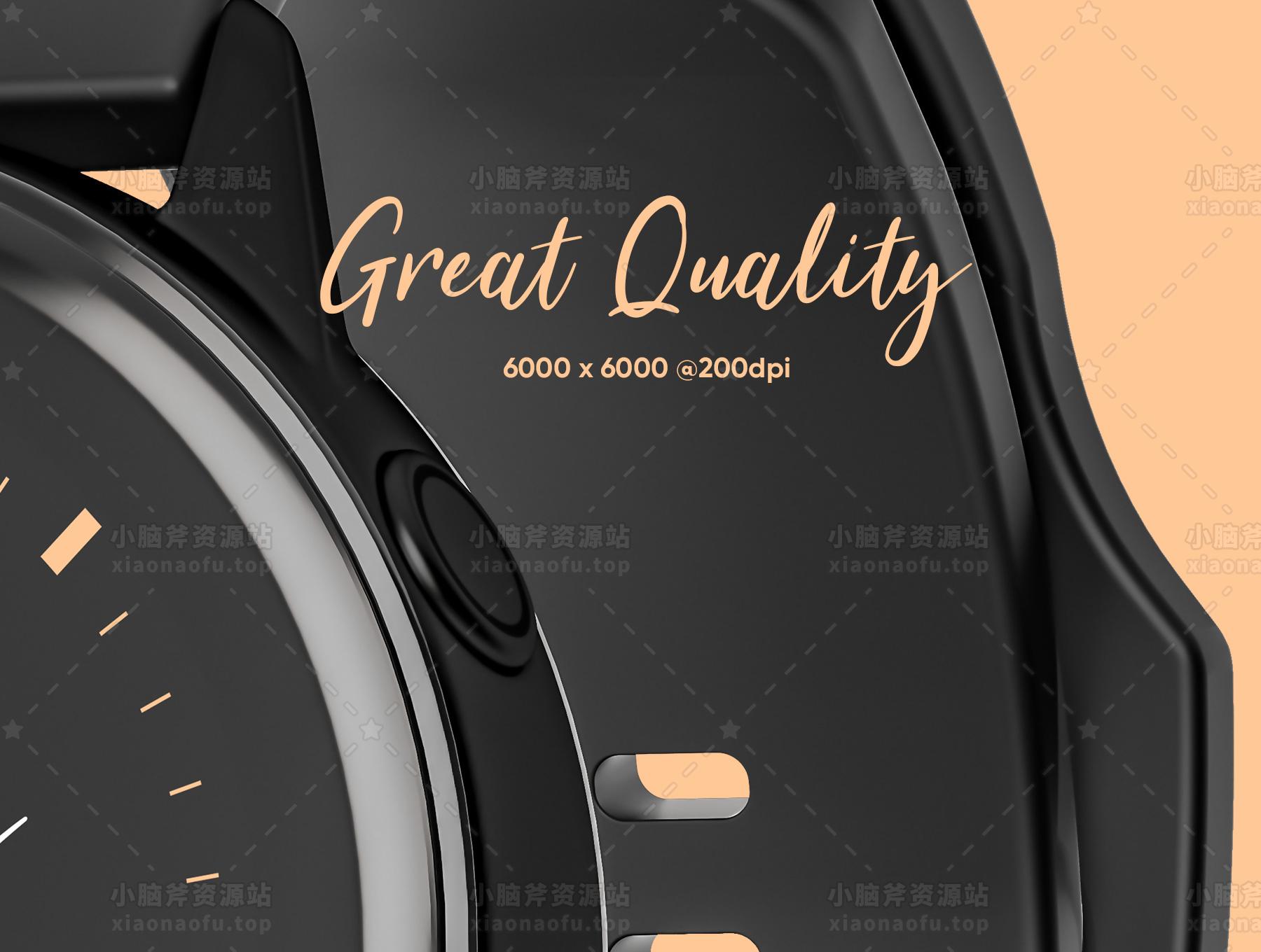 三星 Galaxy 手表设计样机(Samsung Galaxy Watch Design Mockup)