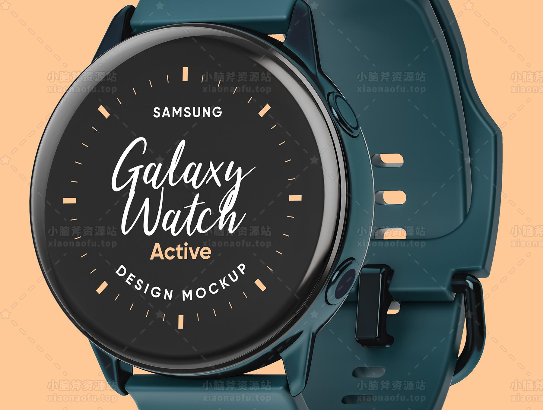 三星 Galaxy 手表设计样机(Samsung Galaxy Watch Design Mockup)