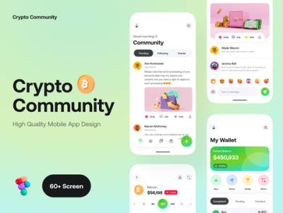 加密社区应用程序 UI 工具包(Crypto Community App UI Kit)