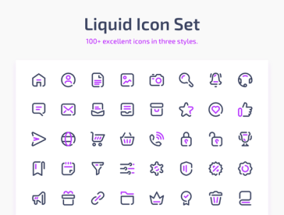液体图标集(Liquid Icon Set)