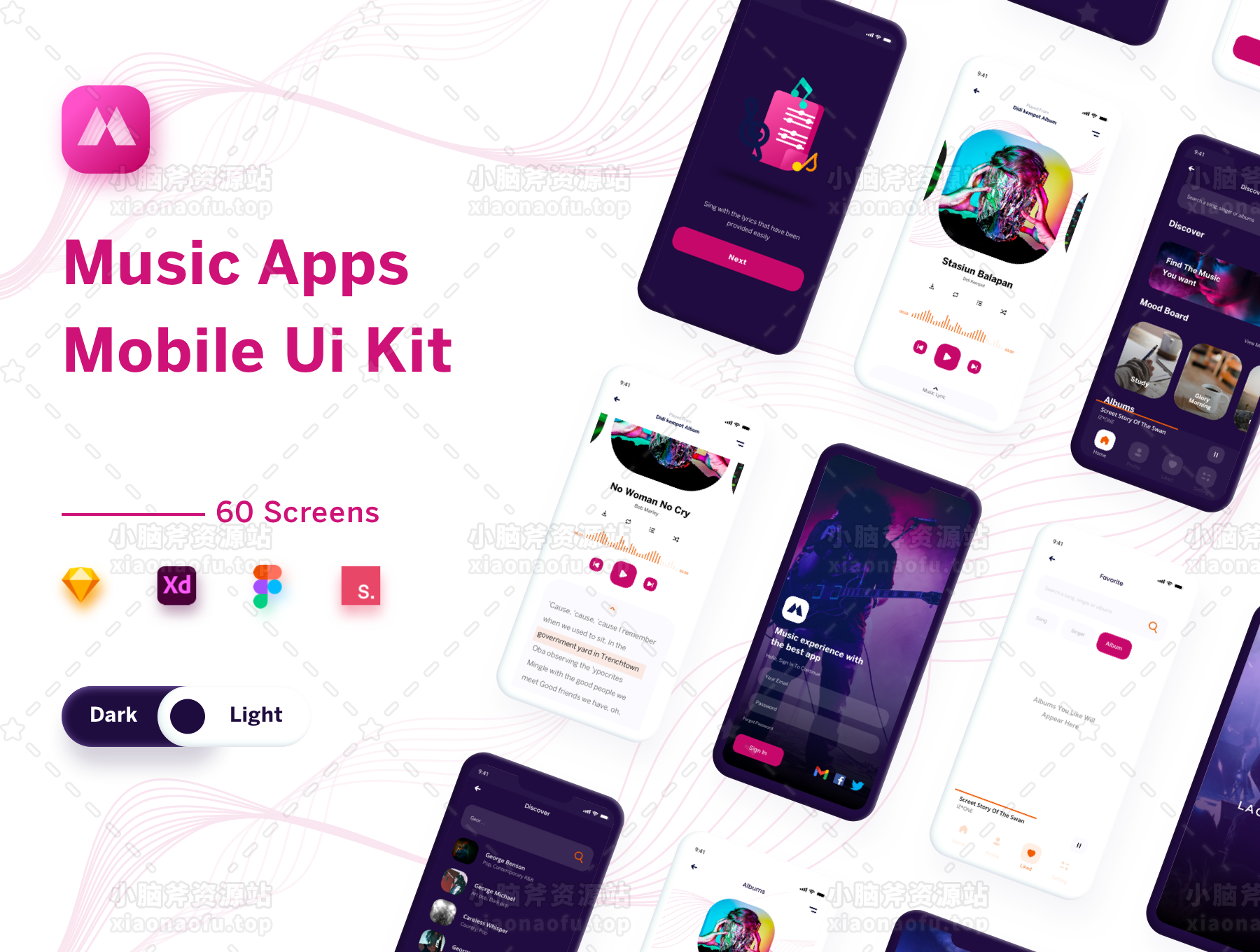 这首歌 - 音乐应用移动 UI 套件(Lagunya - Music Apps Mobile Ui Kit)