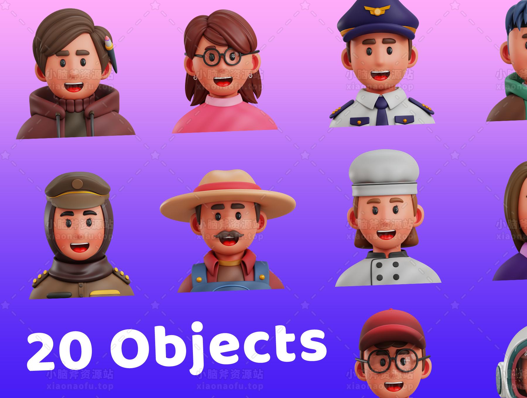 3d 专业图标(3d Professions Icon)