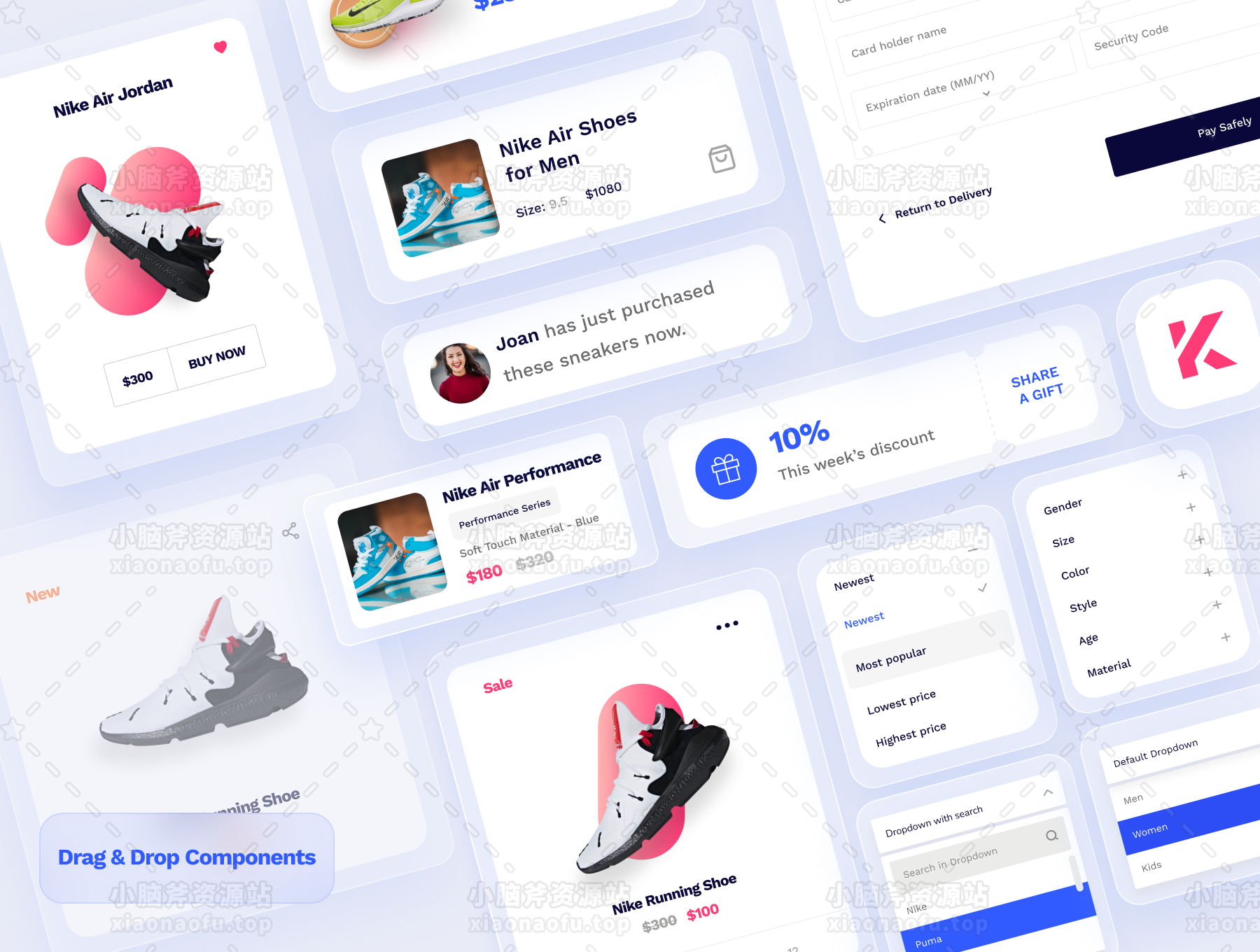 踢电子商务 UI 套件(Kicks E-Commerce UI Kit)