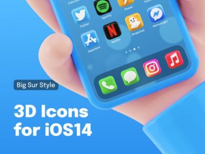 适用于 iOS 的 3D 应用程序图标(3D App Icons for iOS)