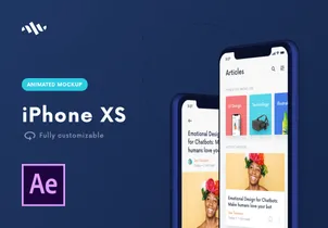 iPhone XS – 动画样机(iPhone XS – Animated mockup)