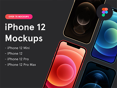 iPhone 12 Figma 模型(iPhone 12 Figma Mockups)