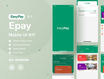 Easypay – Epay 移动用户界面套件(Easypay – Epay Mobile UI Kit)
