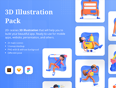 3D 插图包(3D Illustration Pack)