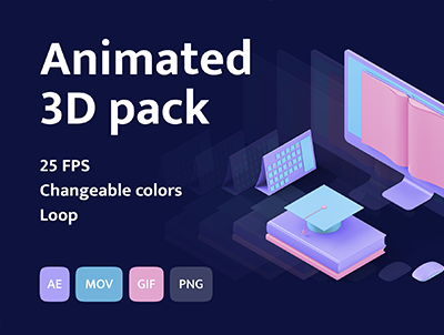3D 等距动画包(3D Isometric Animated Pack)