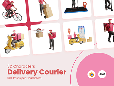 3D 角色快递(3D Characters Delivery Courier)