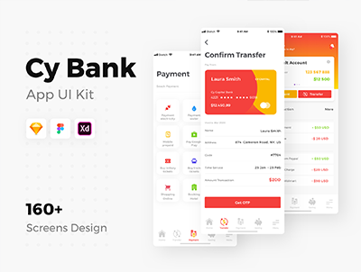 Cy Capital 银行应用程序 UI 套件(Cy Capital Bank App UI Kit)