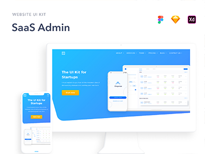 SaaS 网站 UI 工具包(SaaS Website UI Kit)