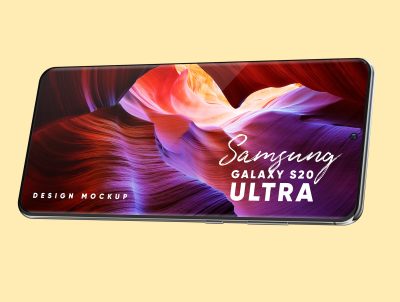 三星 Galaxy S20 Ultra 设备样机(Samsung Galaxy S20 Ultra Device Mockup)