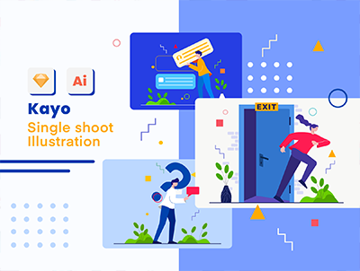 KAYO-商业插画(KAYO – Business Illustration)