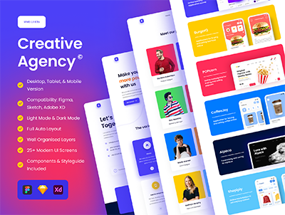 创意机构 UI 套件(Creative Agency UI Kit)