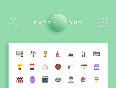地球图标(Earth Icons)