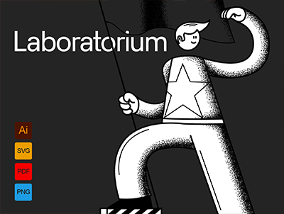 实验室 – Techie 插图(Laboratorium – Techie illustrations)