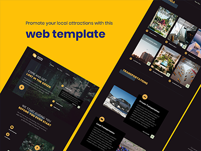 当地景点网页模板(Local Attraction Web Template)