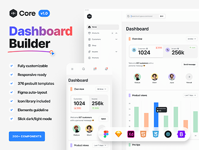 核心 – 仪表板生成器(Core – Dashboard Builder)